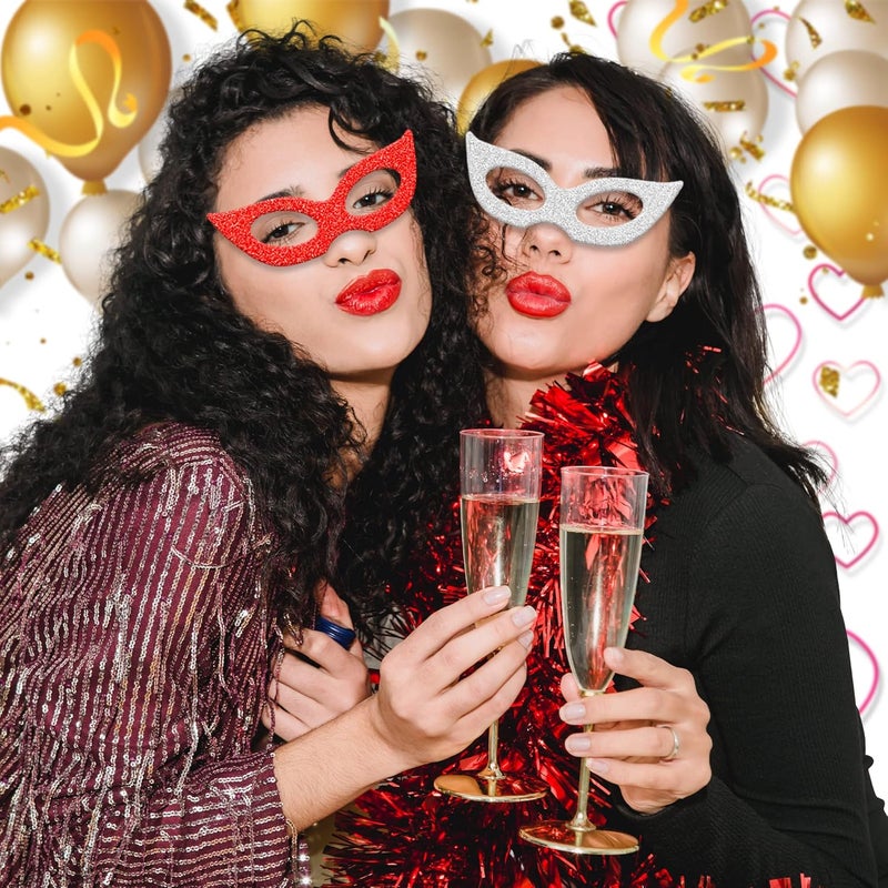 Twavang 24 Sheets Red Glitter Cardstock Paper, A4 Premium Sparkly Paper for Scrapbook, DIY Projects, Party Decoration, Gift Box Wrapping 250GSM/92lb - Image 3